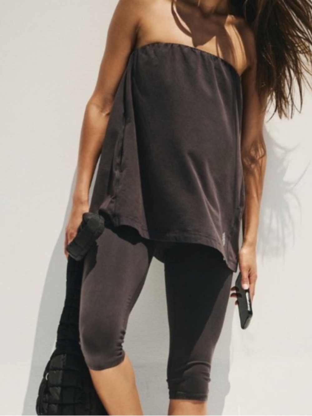 Free People Movement Strapless Tube Top & Cropped Leggings One Piece